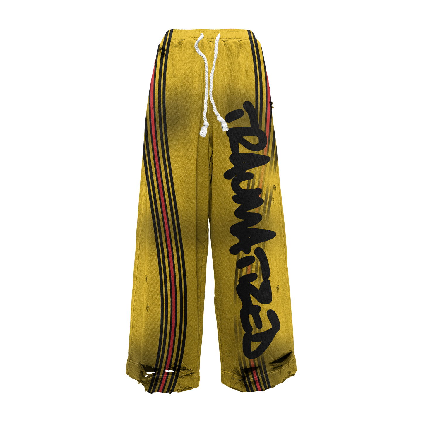 Yellow stripped sweats